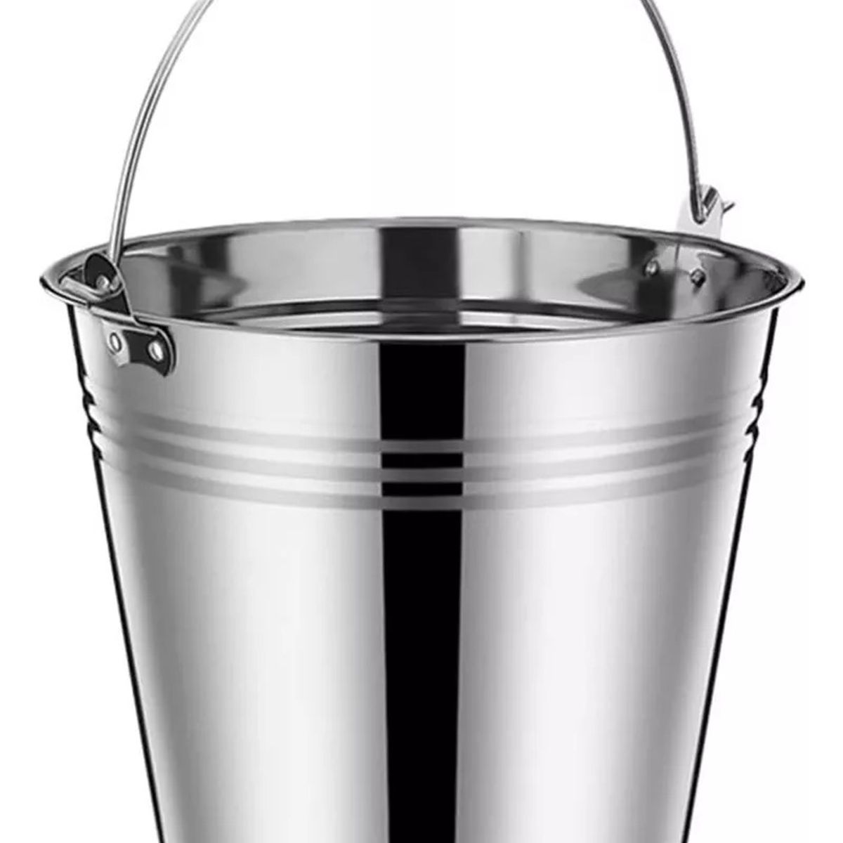 GENERICO - Pack 4 Hielera Cubeta Cubetera Hielo Metalica 12 Ltrs