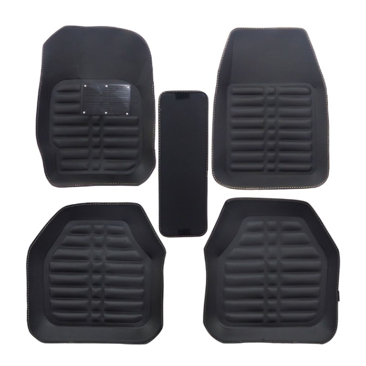 OEM - ALFOMBRA PARA AUTO ECO CUERO SET X 5 PCS COLOR NEGRO
