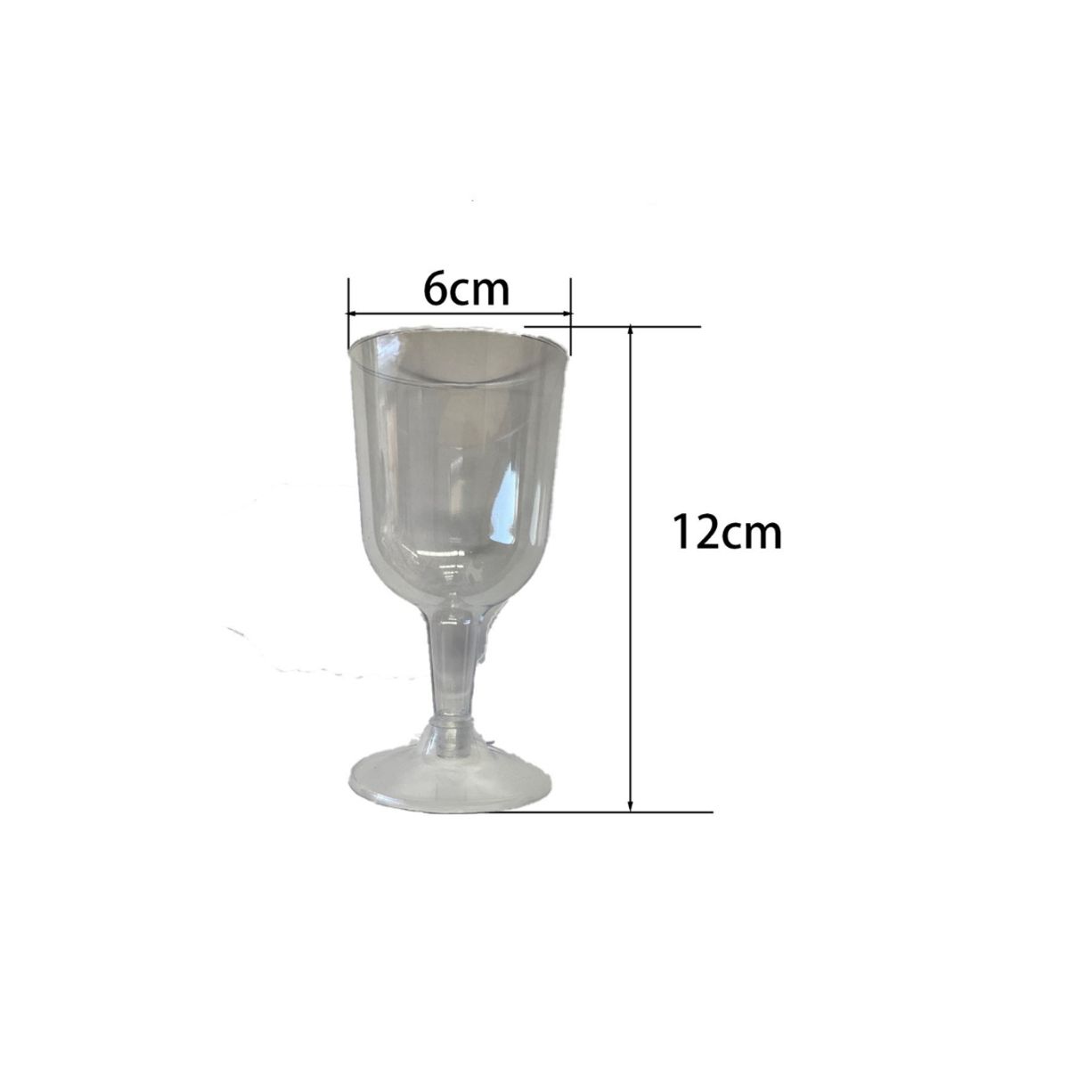GENERICO - VASOS ACRILICOS 6 CM X 12 CM