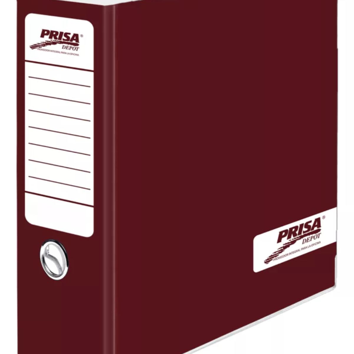 PRISA - Archivador Carta Ancho Prisa 2 Anillos Burdeo