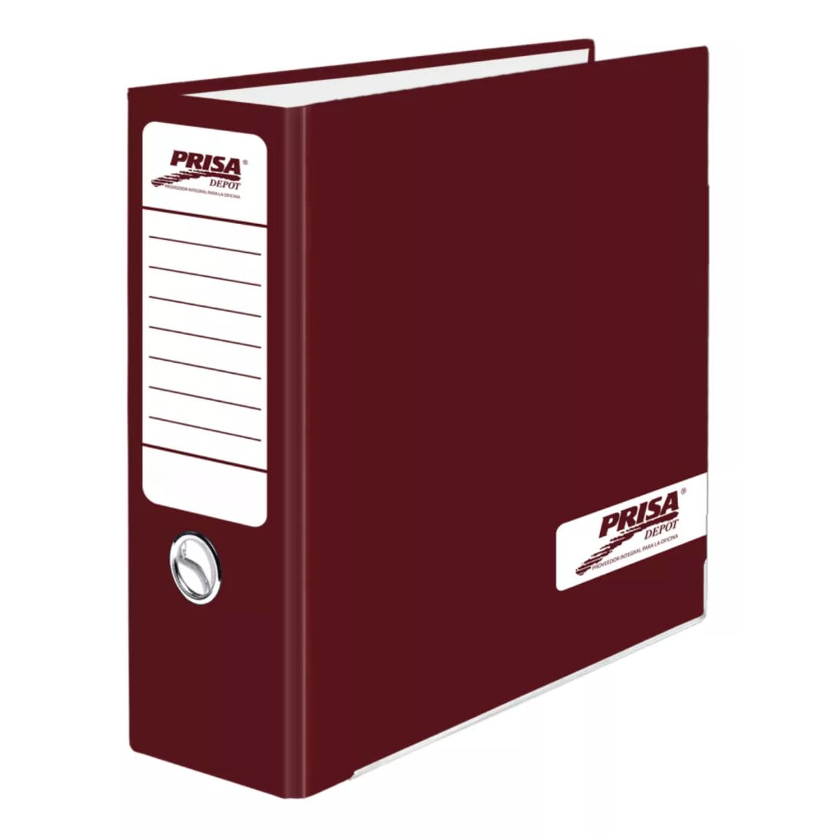 PRISA - Archivador Carta Ancho Prisa 2 Anillos Burdeo
