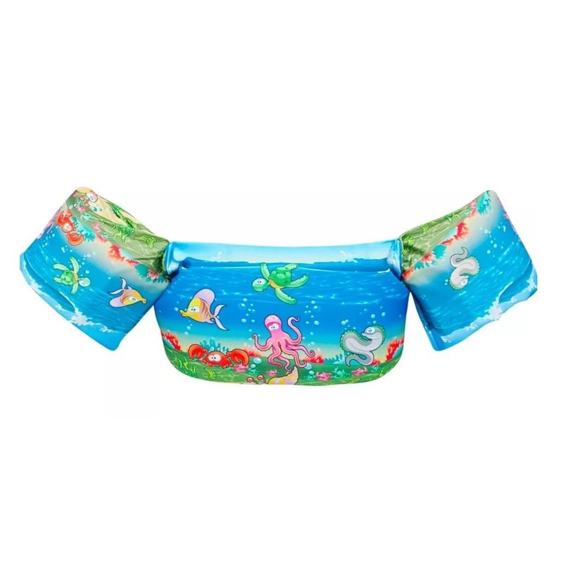 GENERICO - Flotador Con Alitas Niño Animales Marinos Chaleco 2 A 6 Blue