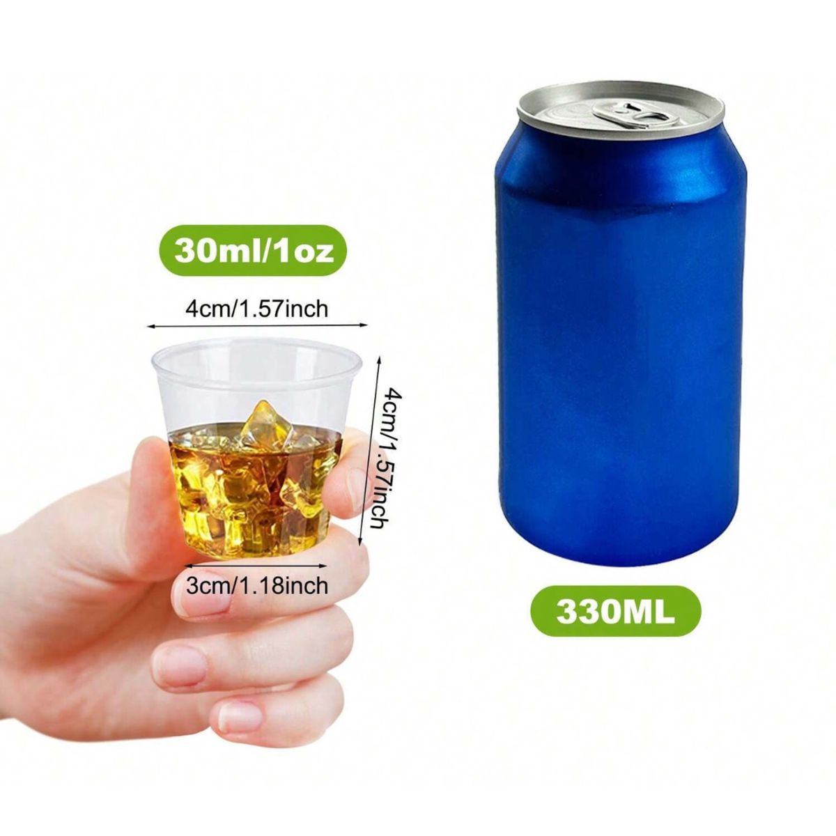 GENERICO - Vaso Acrilico 1oz - 30ml 30 unidades