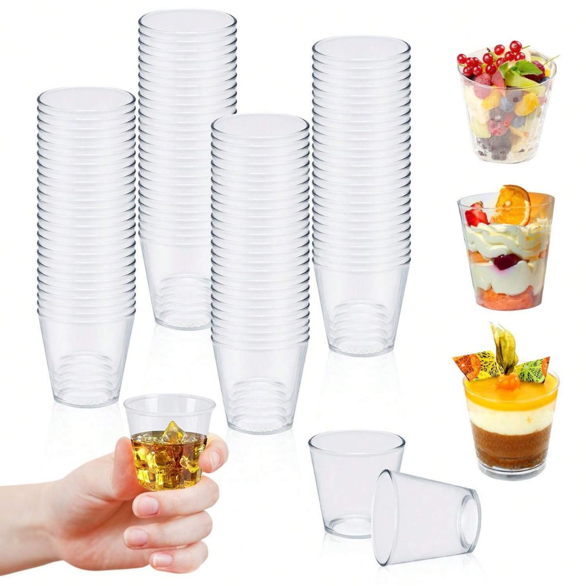 GENERICO - Vaso Acrilico 1oz - 30ml 30 unidades