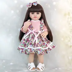TIOZONEY - Muñeca bebe reborn vinilo de silicona juguetes para 55cm
