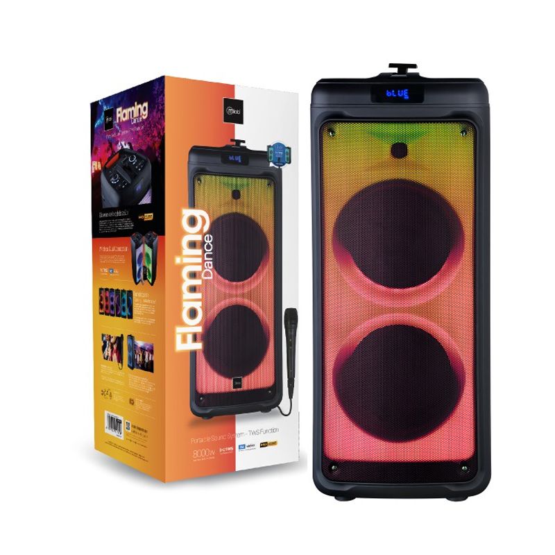 MICROLAB - Parlante Flaming Dance  Amazing Light  9106 Naranja