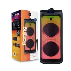 MICROLAB - Parlante Flaming Dance Amazing Light 9106 Naranja