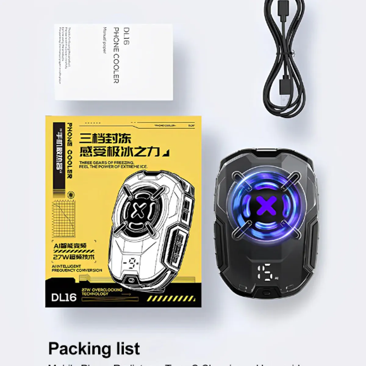 MEMO - Ventilador Enfriador Cooler para Teléfono DL16 Memo Gamer