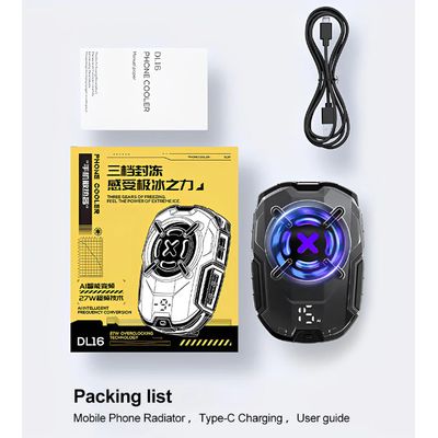 Imagen 2 del producto Ventilador Enfriador Cooler para Teléfono DL16 Gamer
