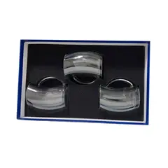 PERFECT CLASS - Set 3 Tazones Curvos 260ml Doble Pared