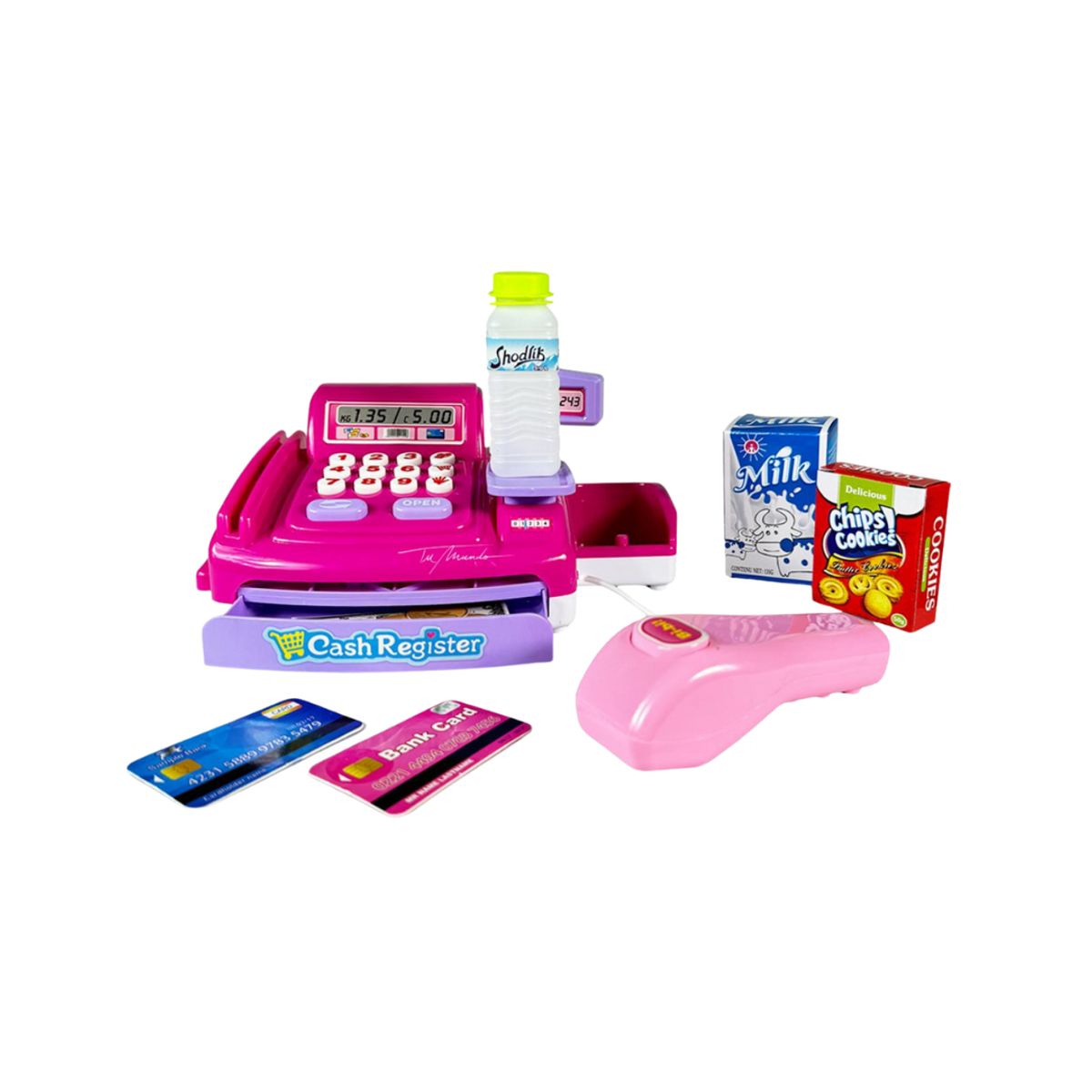 GENERICO - Caja Registradora De Juguete Con Sonido Y Accesorios