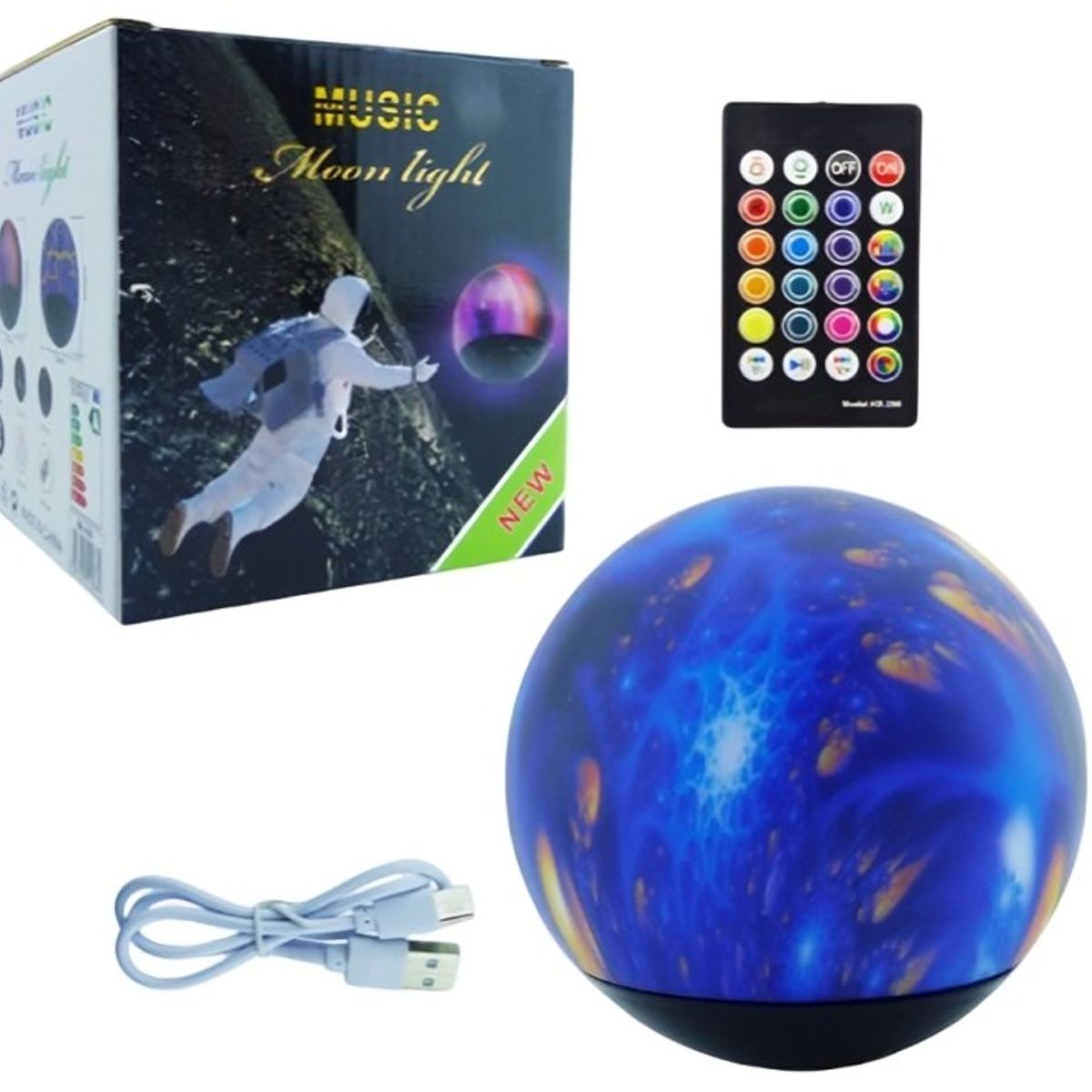 OEM - PARLANTE RECARGABLE MODPLANETA USB CON LED