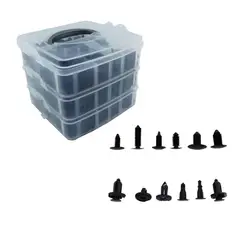 OEM - KIT DE CLIPS DE RETENCION PVC PARA AUTO CON 625 PCS Y 1