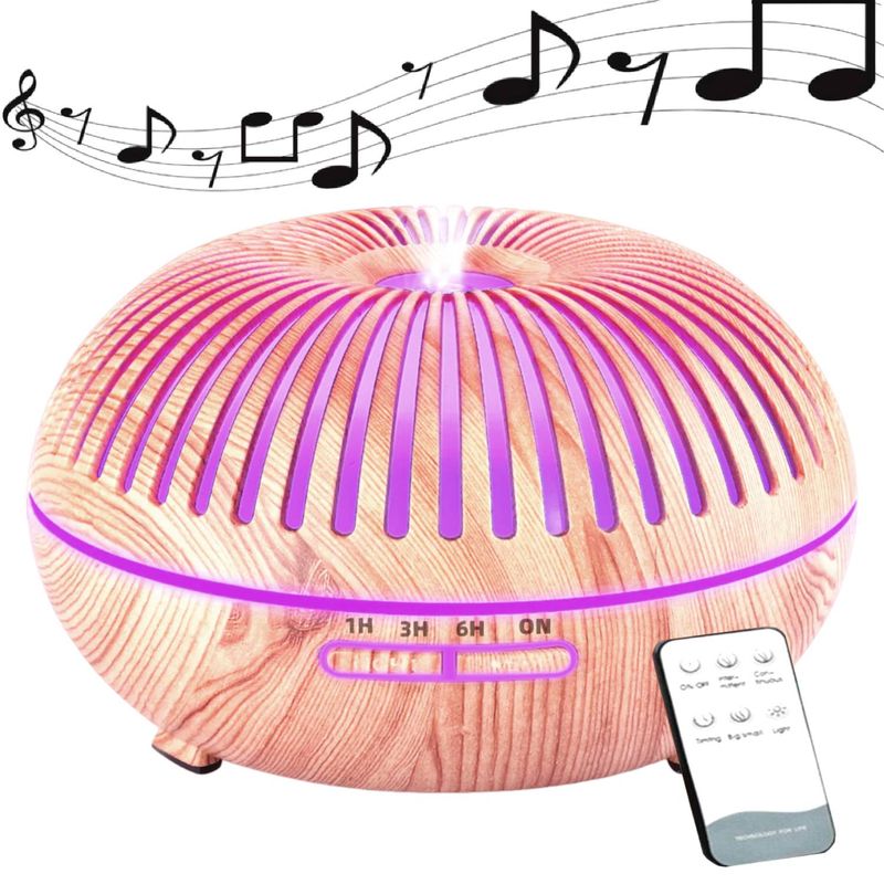 GENERICO - Humidificador Difusor Parlante Bluetooth y Control Remoto 300ml