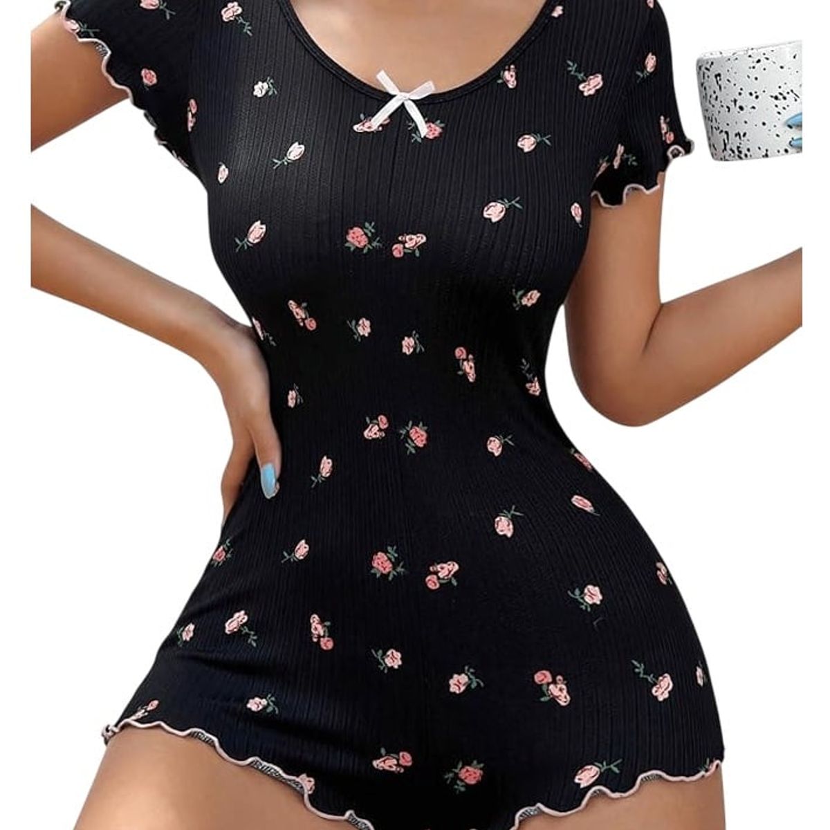 GARSIL - Pijama Tipo Enterito Para Mujer Con Diseño De Una Pieza