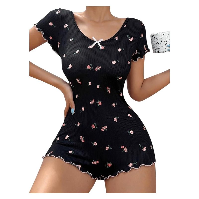 GARSIL - Pijama Tipo Enterito Para Mujer Con Diseño De Una Pieza