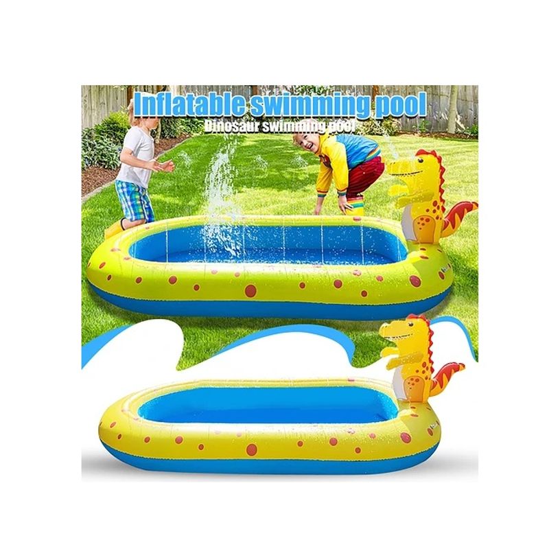 GENERICO - Piscina Lanza Chorro forma Dinosaurio 170x110x45cm