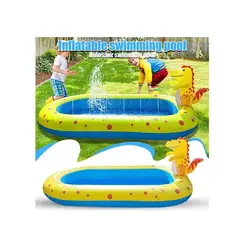 GENERICO - Piscina Lanza Chorro forma Dinosaurio 170x110x45cm