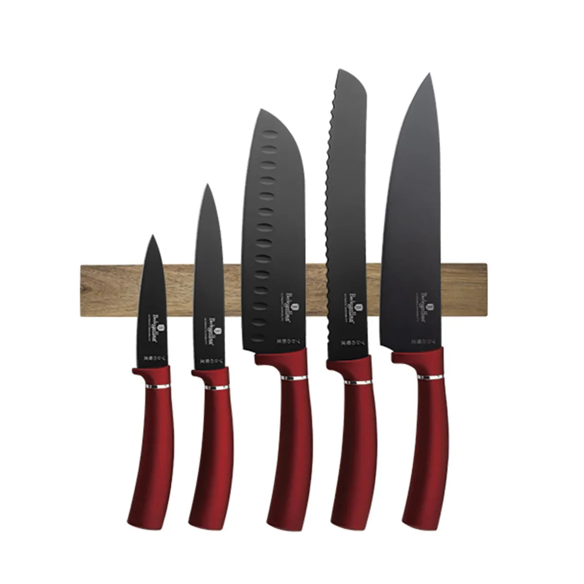 BERLINGER HAUS - SET DE CUCHILLOS 6 PZS BURGUNDY EDITION ACERO INOXIDABLE