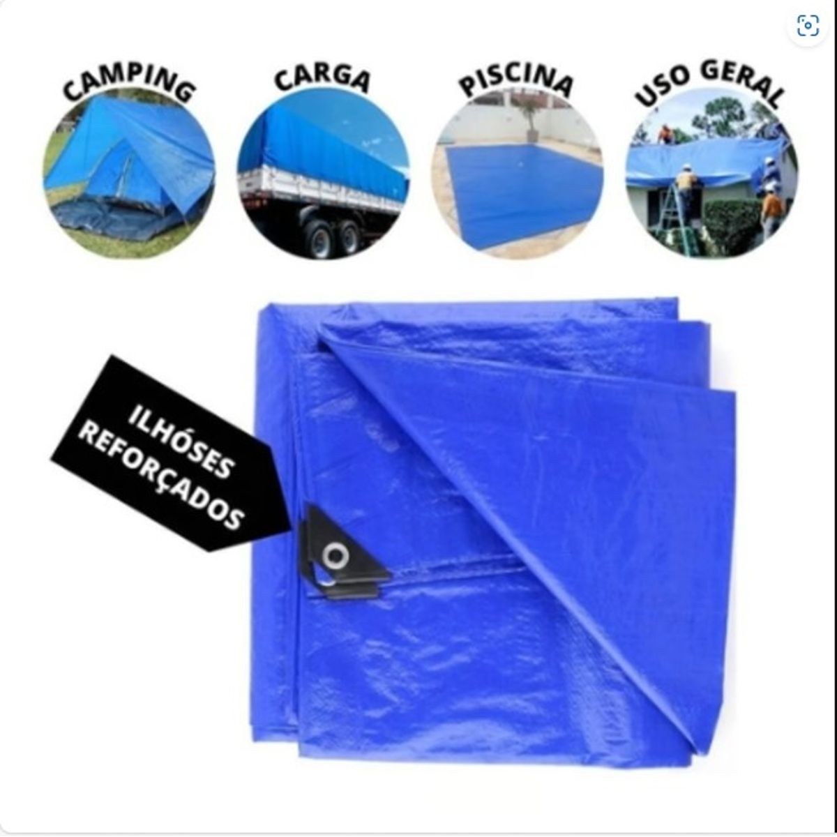 GENERICO - Lona De Repuesto Azul 3x3