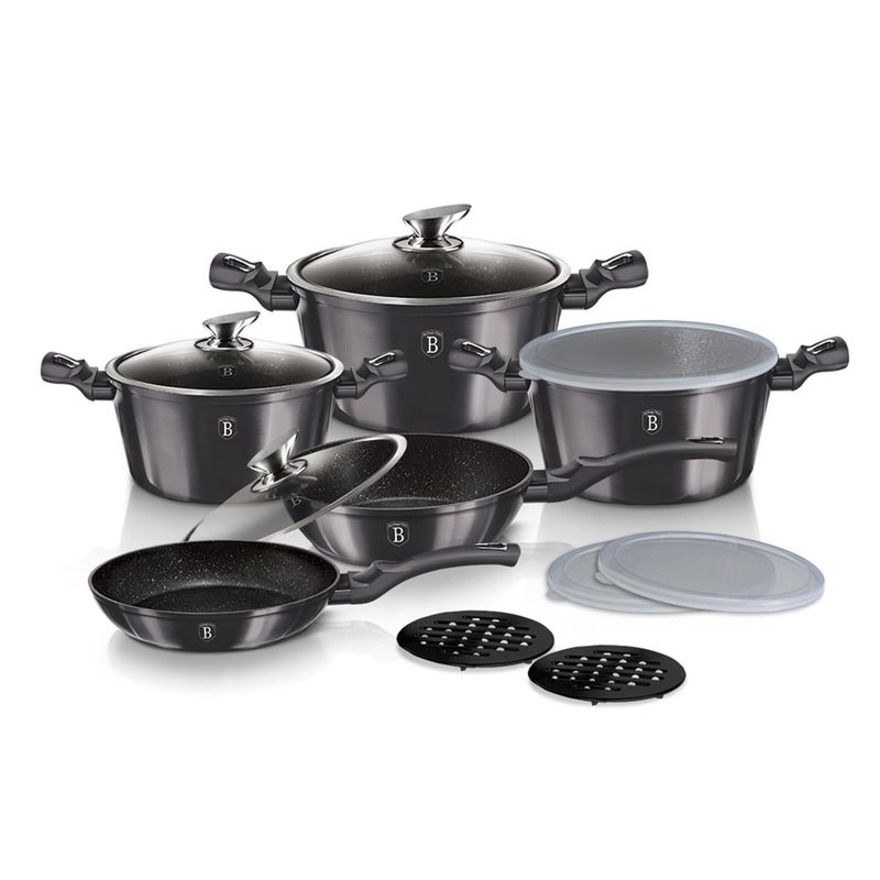 BERLINGER HAUS - BATERIA DE COCINA 13 PZS METALLIC LINE CARBON PRO EDITION