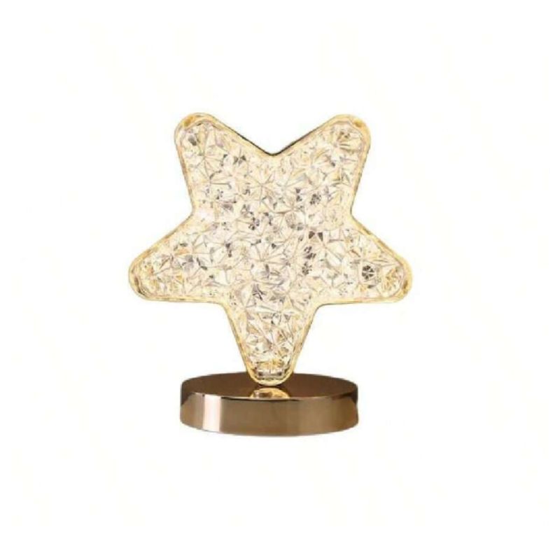 GENERICO - Lámpara Mesa Diseño Estrella Recargable Usb Decorativo