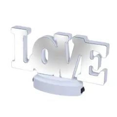 GENERICO - Lampara Mesa Led Tunel Infinito Luz Neon Forma LOVE USB.