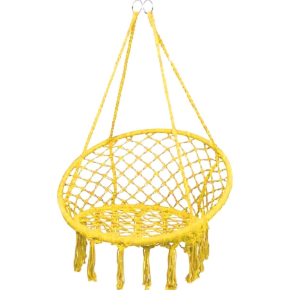 GENERICO - Silla Hamaca Colgante  para Interior y Exterior Amarilla