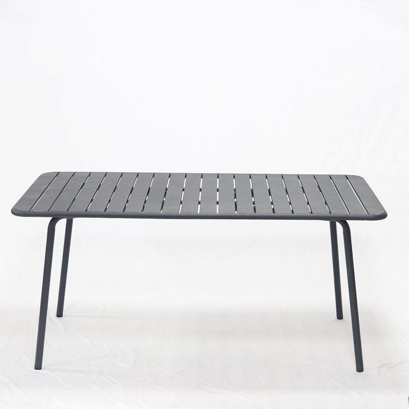 AMOBLE - Mesa De Comedor Calpe Rectangular Negra Amoblé