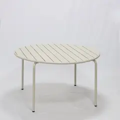 AMOBLE - Mesa De Comedor Calpe Redonda Ivory Amoblé