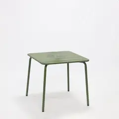 AMOBLE - Mesa De Comedor Calpe Cuadrada Musgo Amoblé