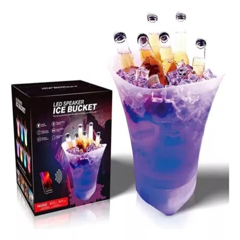 GENERICO - Hielera Parlante Cubetera Led Bluetooth Grande 7l Musical