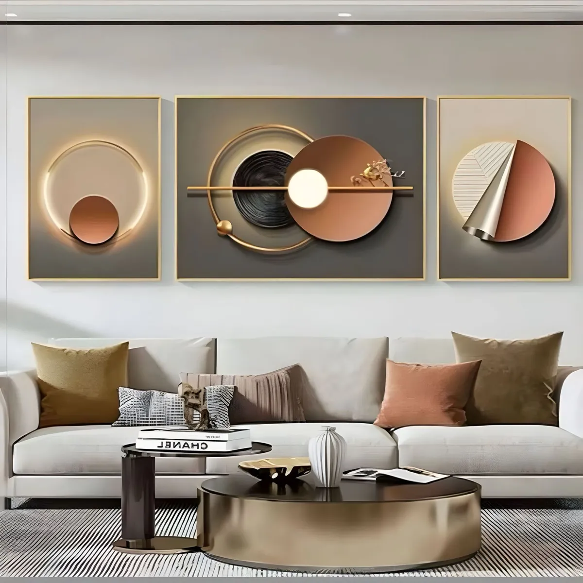 LUBABYCAS - Set De 3 Cuadros Decorativos Marcos de Aluminio By LuBabycas