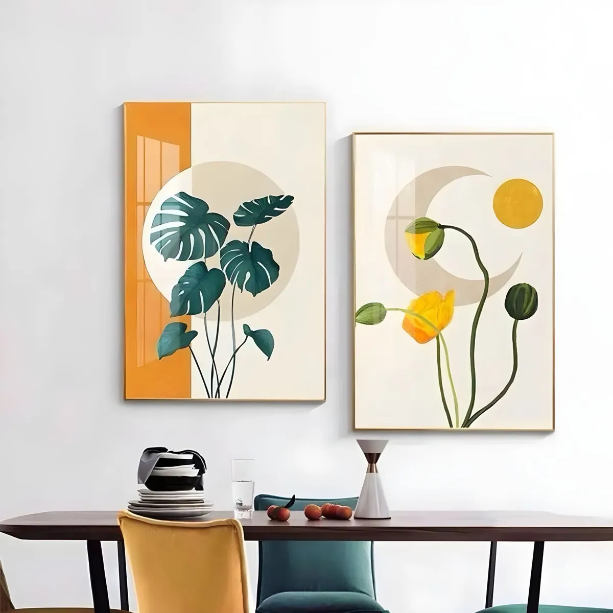 LUBABYCAS - Set De 2 Cuadros Decorativos Marcos de Aluminio By LuBabycas