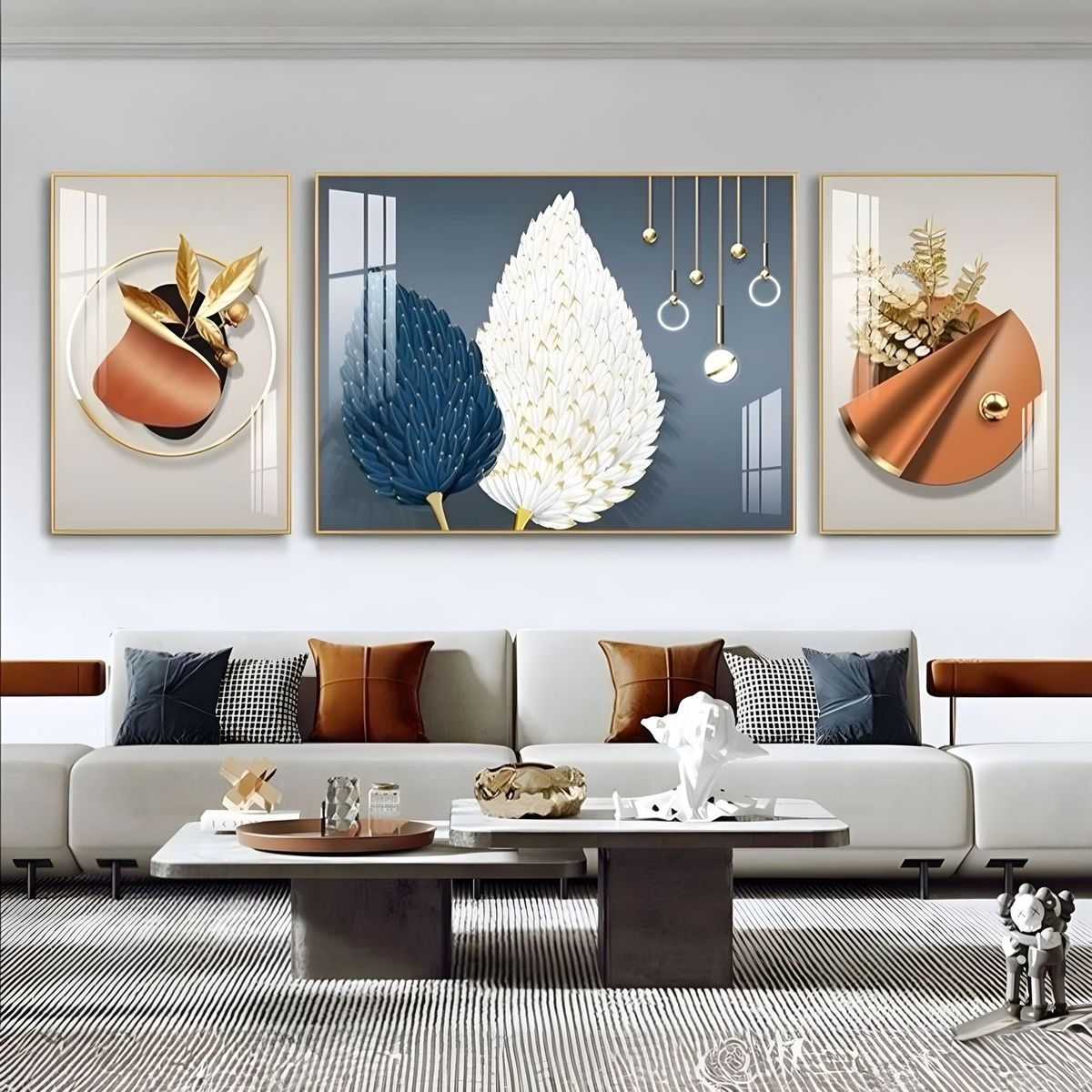 LUBABYCAS - Set De 3 Cuadros Decorativos Marcos de Aluminio By LuBabycas