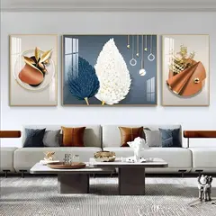 LUBABYCAS - Set De 3 Cuadros Decorativos Marcos de Aluminio By