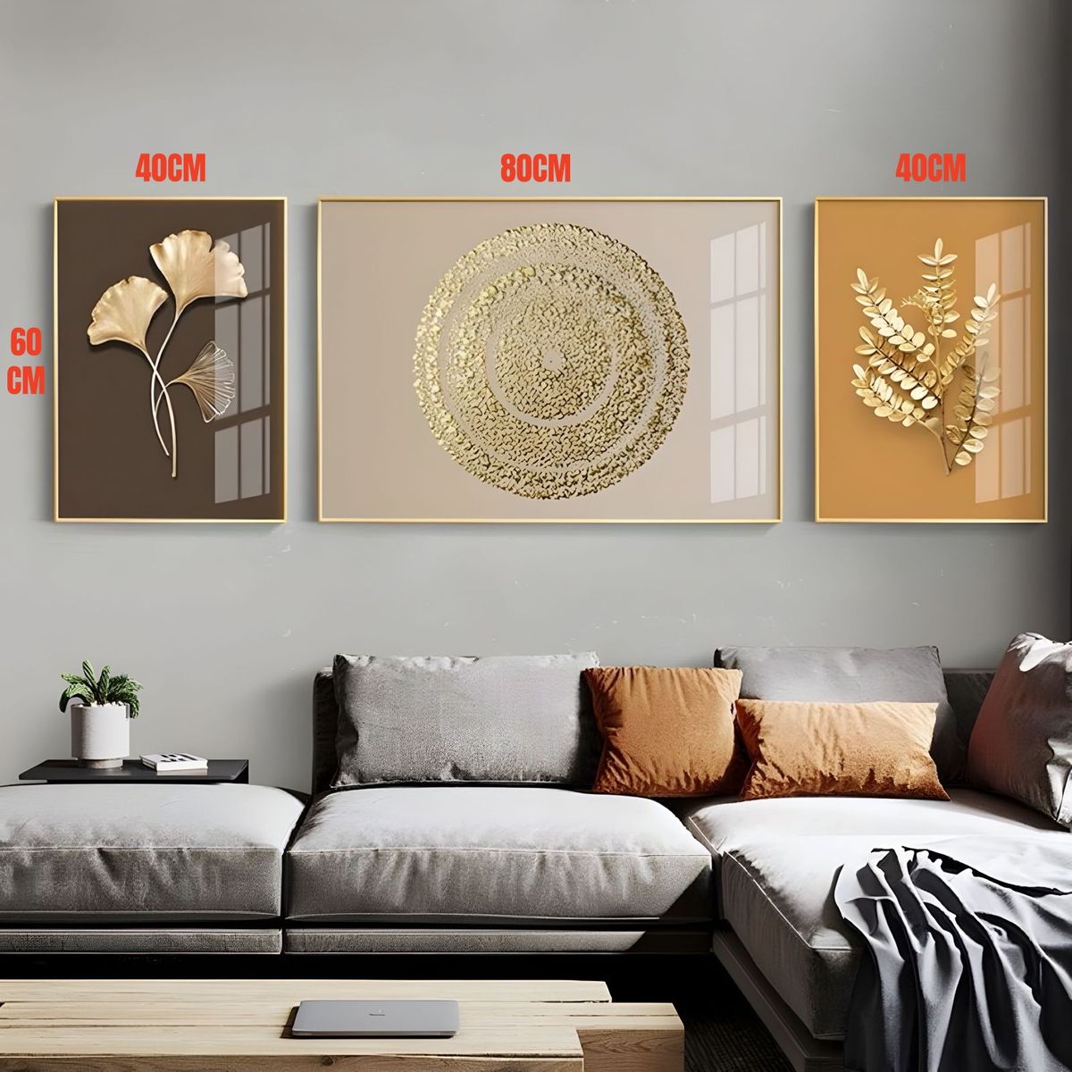 LUBABYCAS - Set De 3 Cuadros Decorativos Marcos de Aluminio By LuBabycas