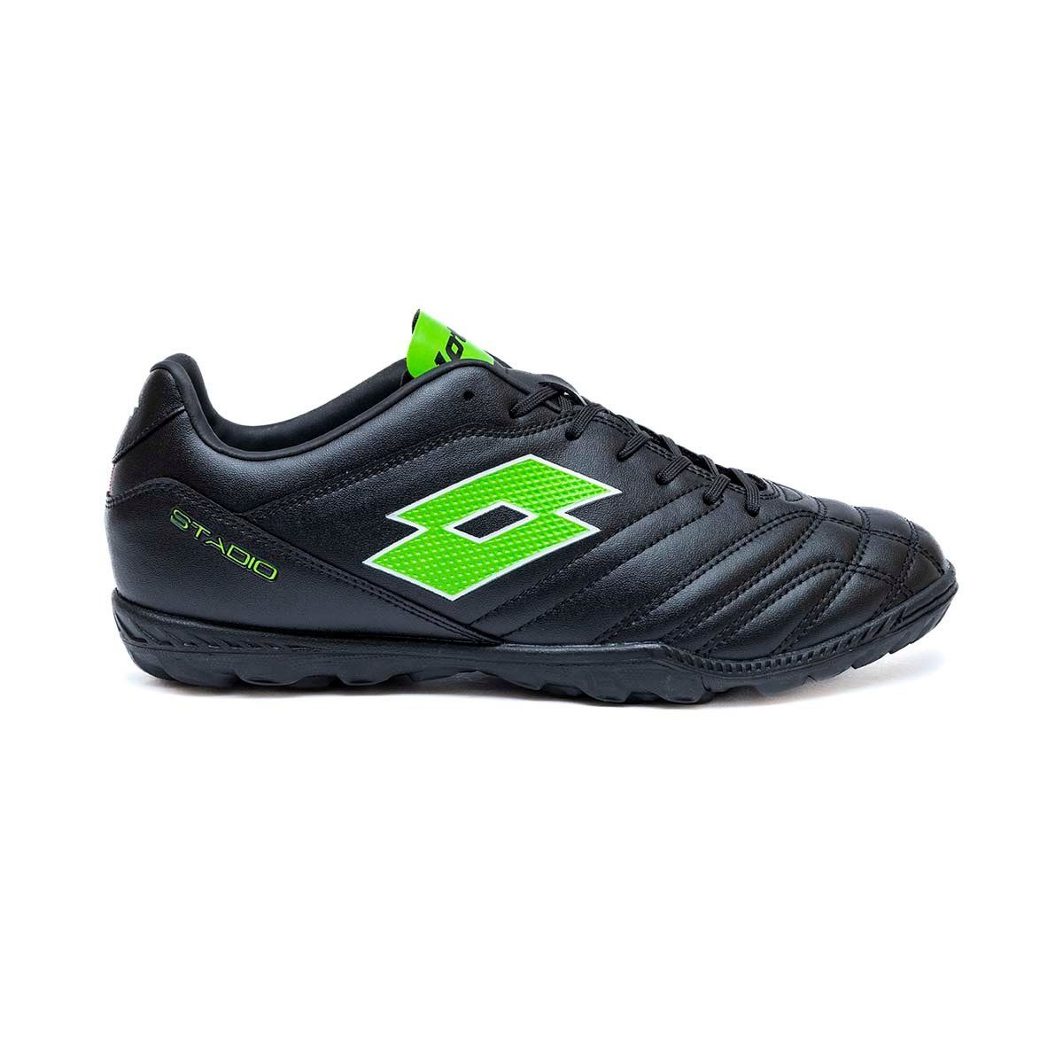 LOTTO - Zapato de Baby Futbol Hombre Lotto - Stadio TF Negro Verde - Negro - 43,5