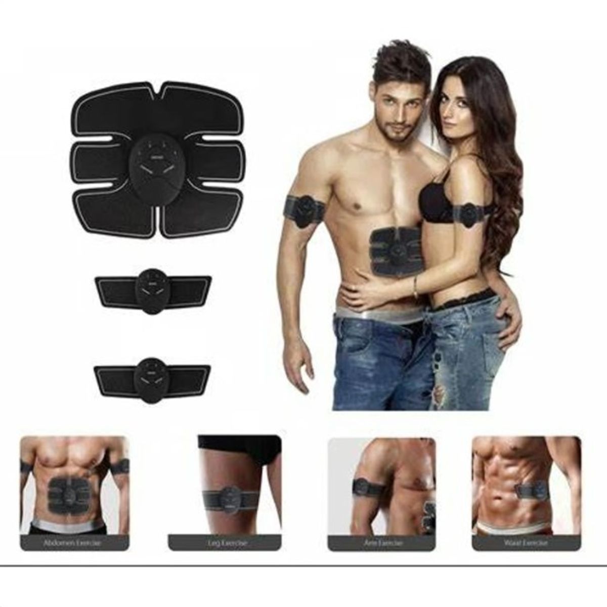 GENERICO - Electro Estimulador Abdomen y Brazos 3 en 1