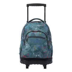 TOTTO - Mochila Urbana Notebook Escolar Ruedas Classic Niña