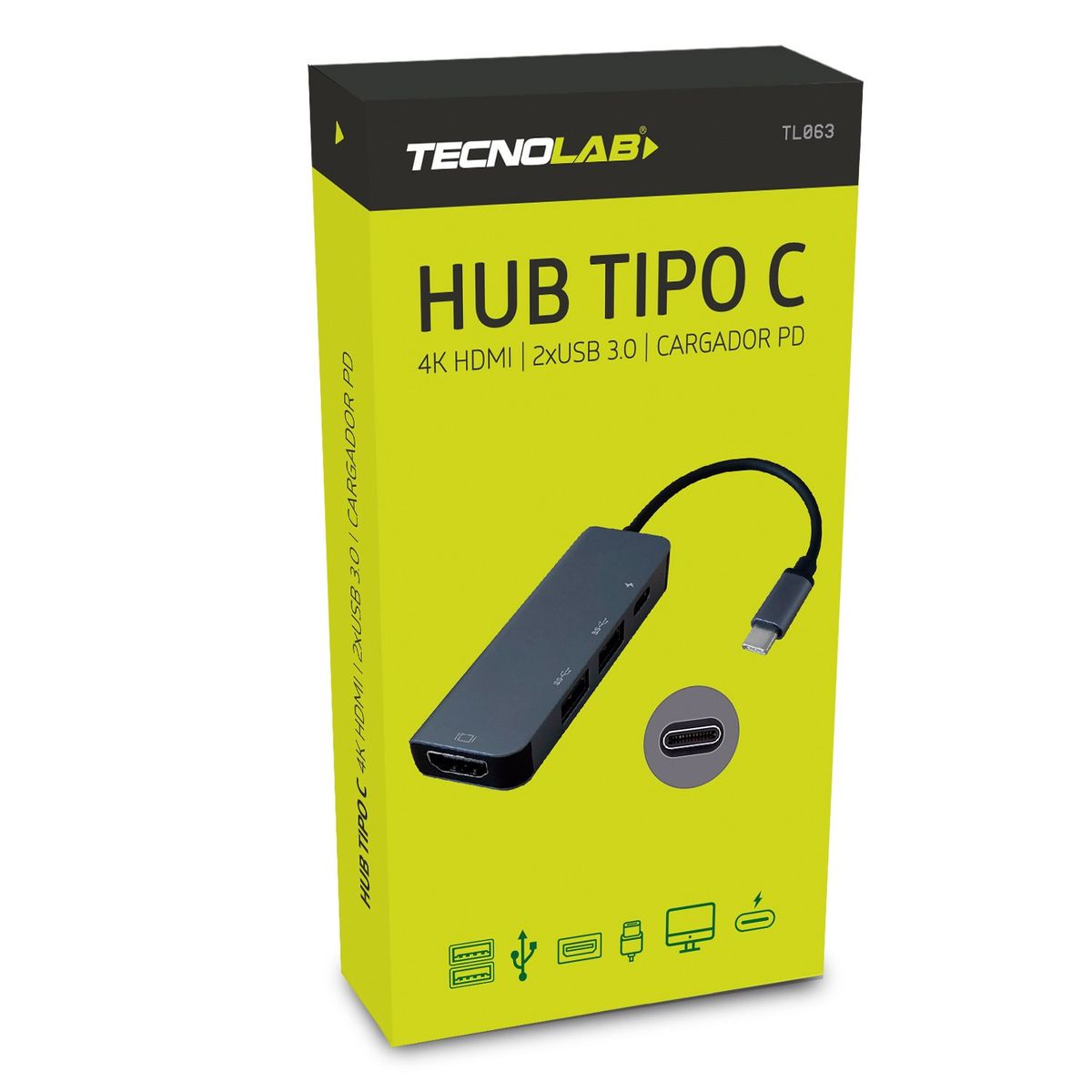 TECNOLAB - HUB Tipo C A HDMI 4K - SC