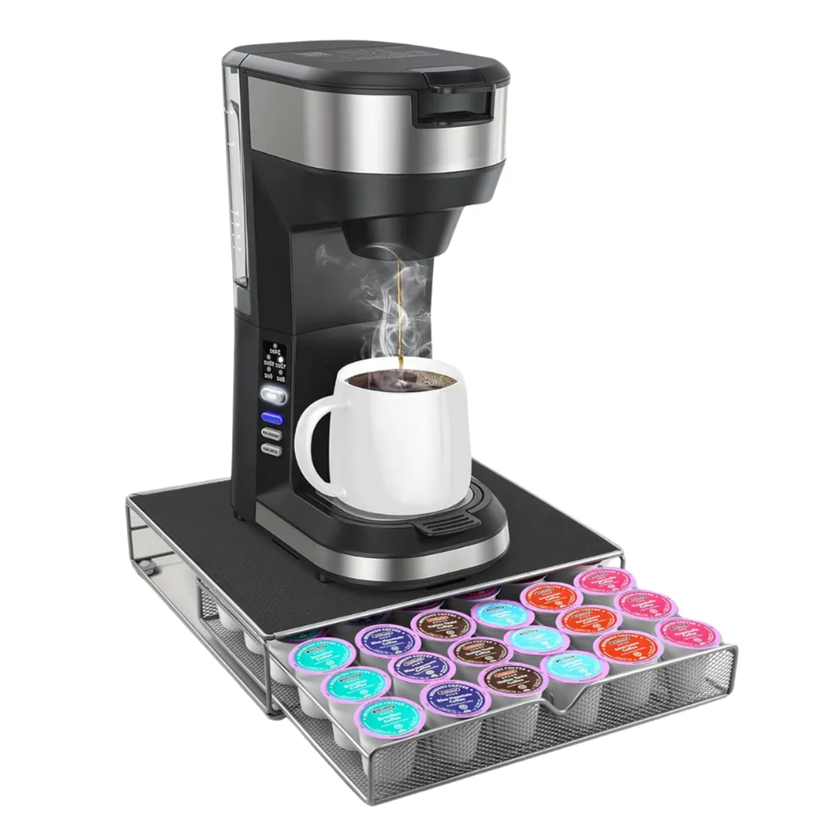 GENERICO - Porta Cápsulas De Café Organizador Bandeja Cajón 36u