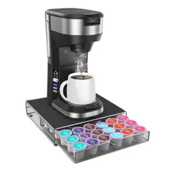 GENERICO - Porta Cápsulas De Café Organizador Bandeja Cajón 36u