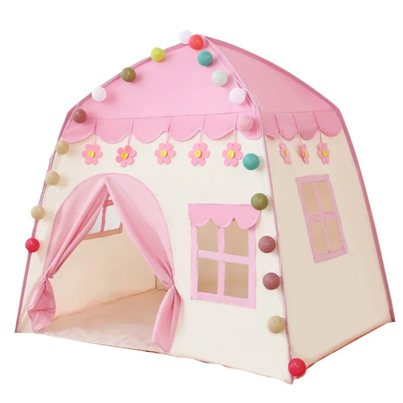 GENERICO - Carpa Casa Para Niñas Rosa Plegable Princesa Juguete
