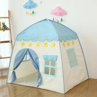 Carpa Casa Para niños Azul Plegable Princesa Juguete