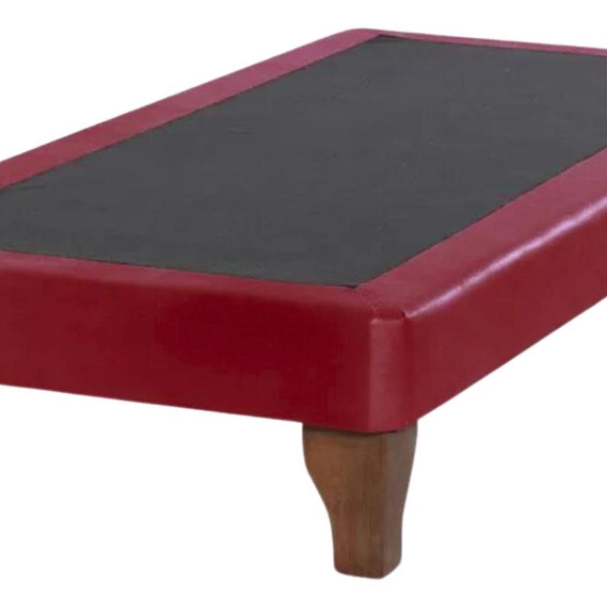 IMPORTCLICK - Base Cama Europea 1 Plaza 90x190 CM Burdeo Felpa - Burdeos