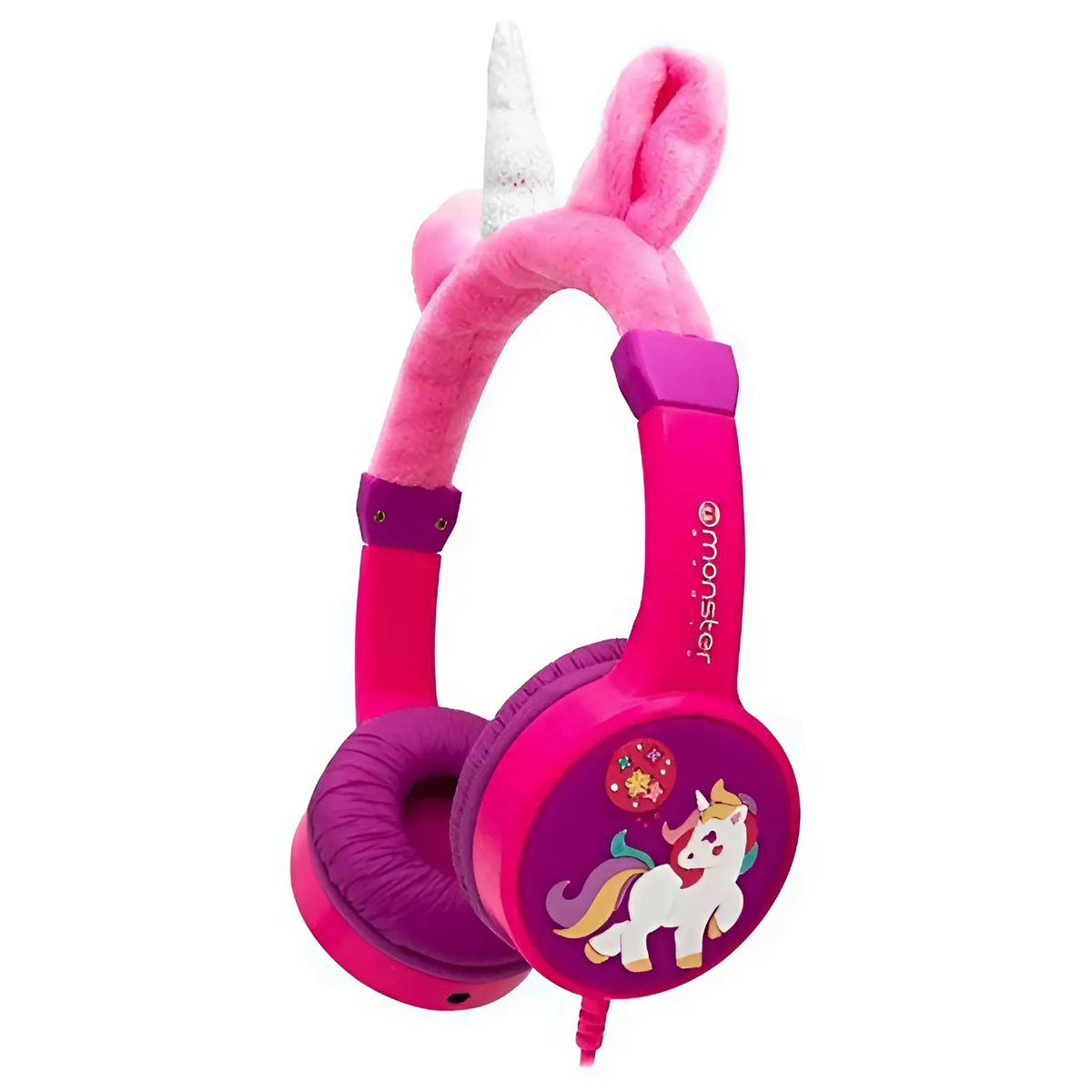 MONSTER - Audifonos Over Ear para Niños Monster Audio CoolKid Unicorn Rosado