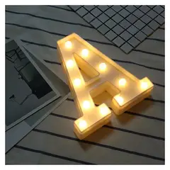 IRM - Letra Led A para fiestas cumpleaños decoración a pilas