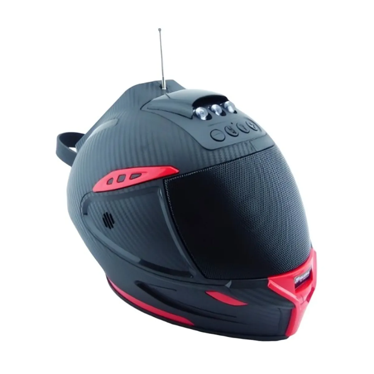 OEM - PARLANTE SOLAR TIPO CASCO MUSYL M-60 USB-TF CON LED ROJO