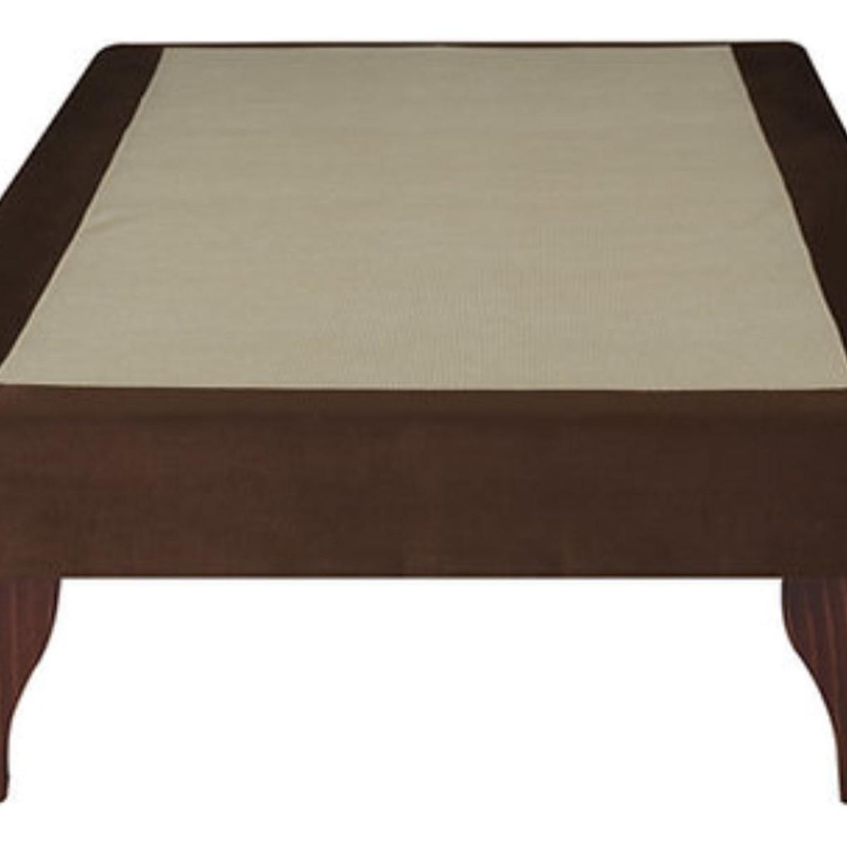 IMPORTCLICK - Base Cama Europea 1 Plaza 90x190 CM Chocolate Felpa - Chocolate